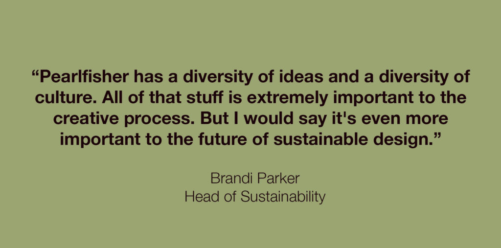 Sustainable Packaging design podcast with Pearlfisher Head of Sustainability, Brandi Parker